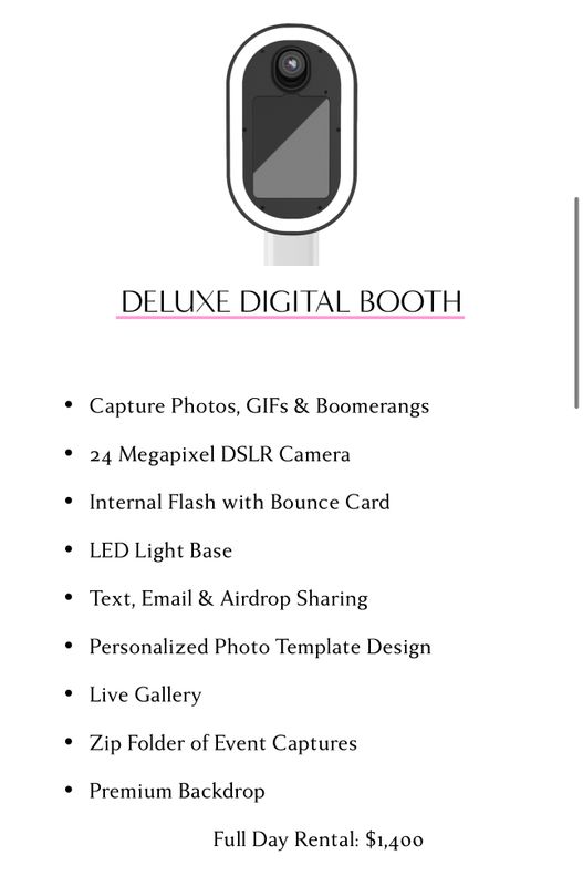 Deluxe Digital Booth - Full Day Rental