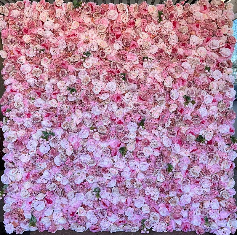 Pink Flower Wall 