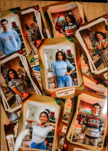 Vintage Holiday Card Photo Booth