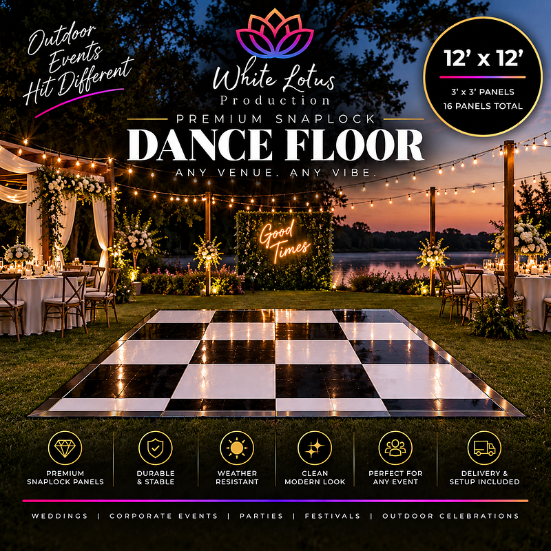 12′ × 12′ Outdoor Dance Floor
