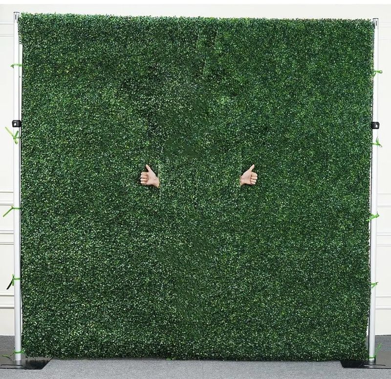 5D Grass Wall Backdrop with Openings