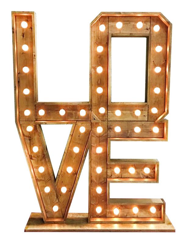 STACKED LOVE SIGN RENTAL