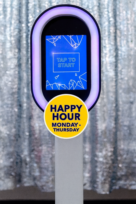HAPPY HOUR -- Selfie Booth Full Day Rental (self serve) 