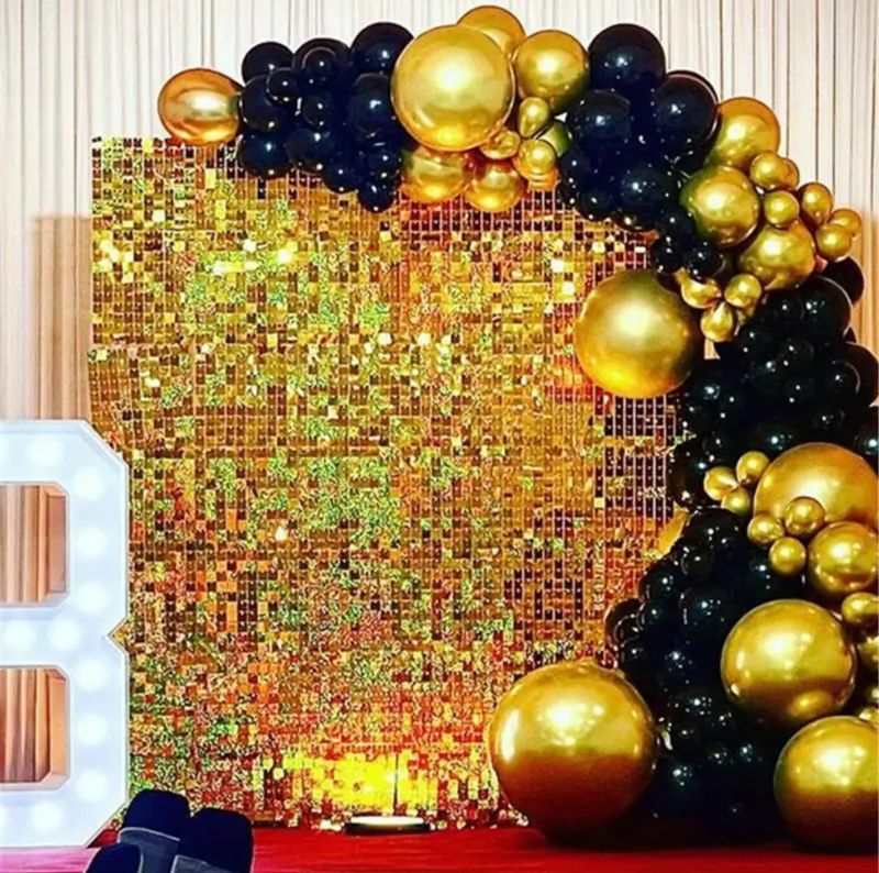 Gold Shimmer Wall Rental
