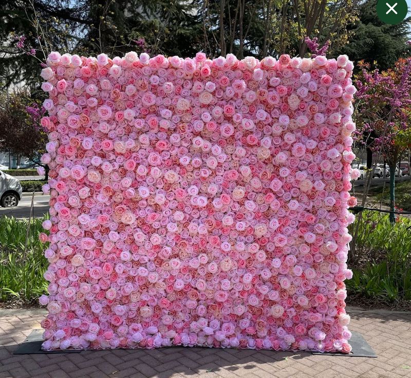 Pink Flower Wall Back Drop