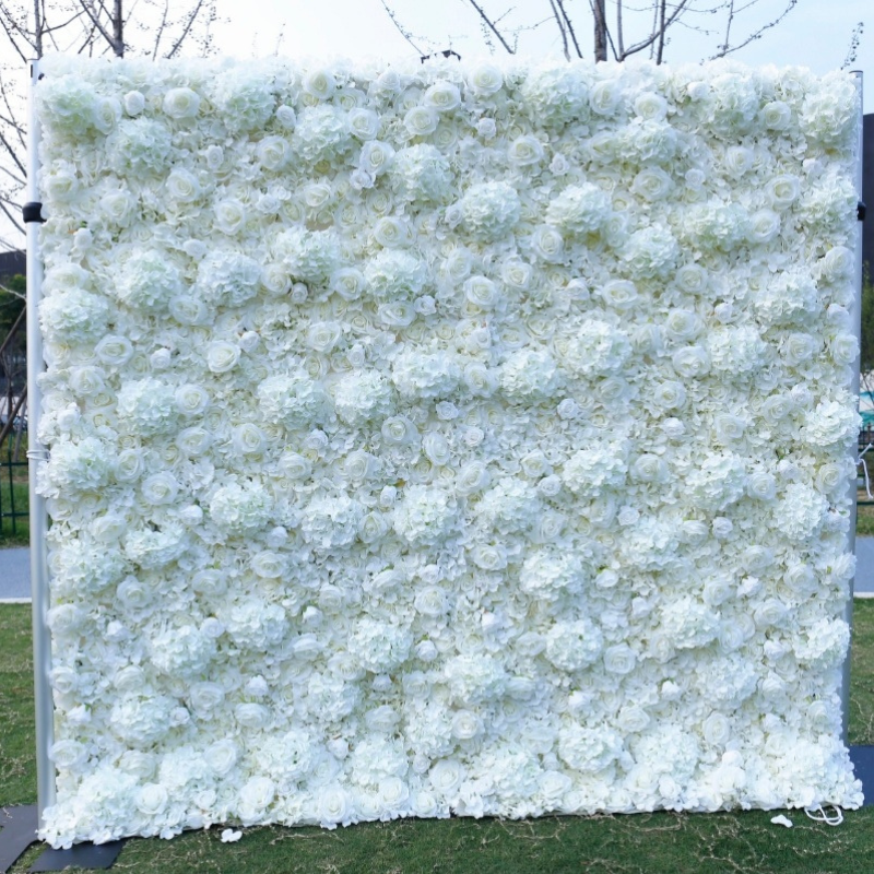 White 3D Flower Wall