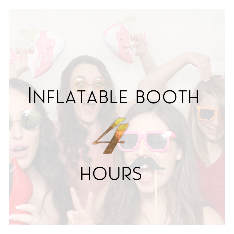 Inflatable booth 4 hours