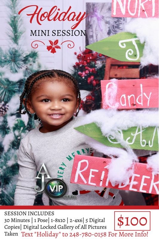 30-Minute Holiday Session Package(up to 4 people)