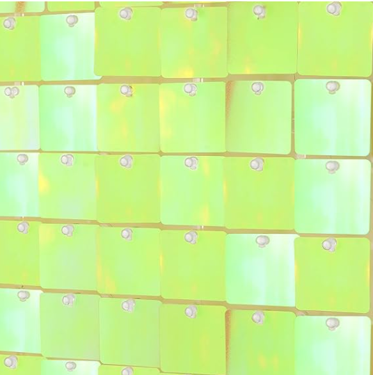 Lime Shimmer Wall