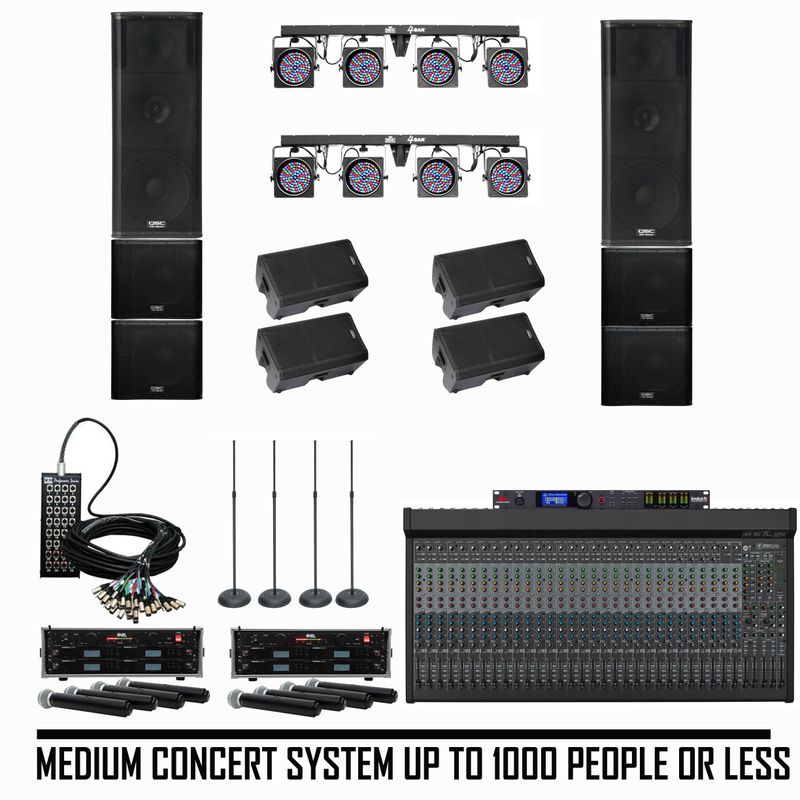 Medium Concert System for 1000 Guest or Less