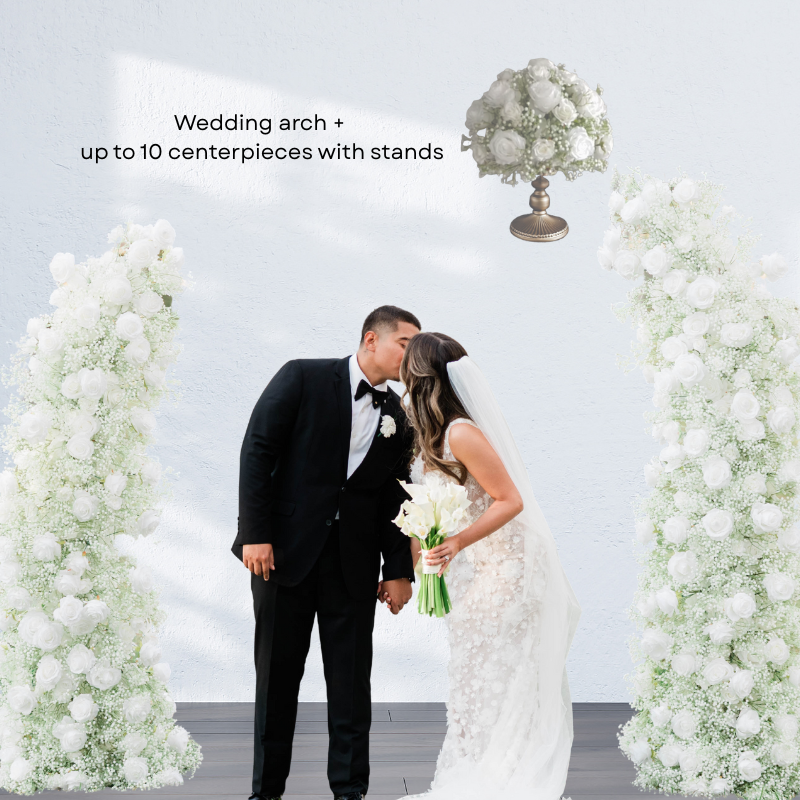 Heavenly Arch +Centerpieces