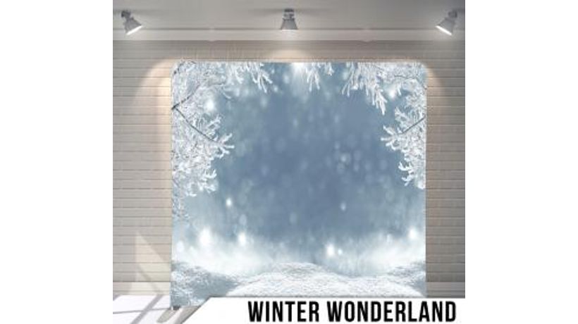 WINTER WONDERLAND photo booth backdrop