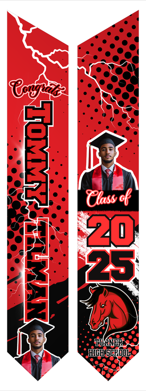 3-5 PIC CUSTOM GRADUATION  STOLE