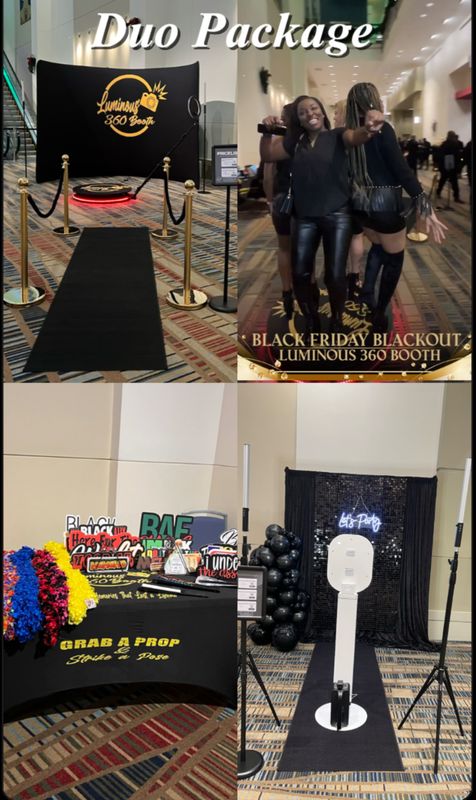 Duo Package:  Selfie Photo Booth & 360 Video Booth