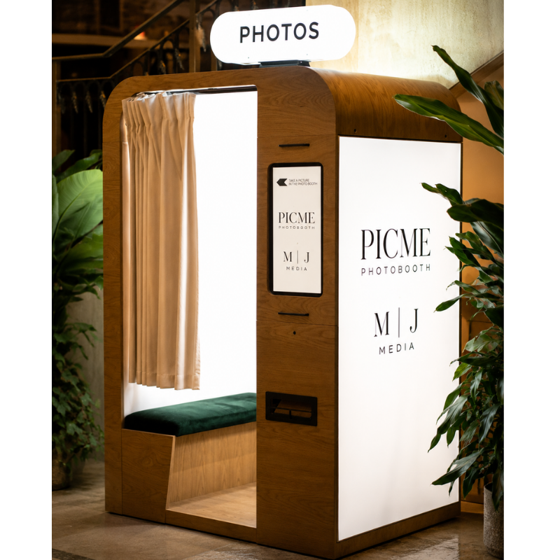 Wooden Enclosed Photo Booth