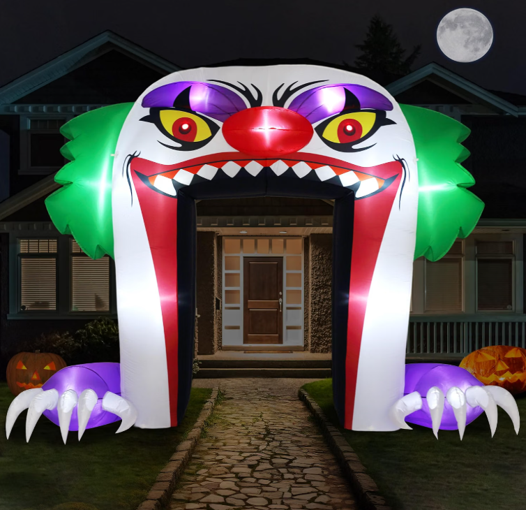 Giant 10 FT Halloween Inflatables Clown Archway