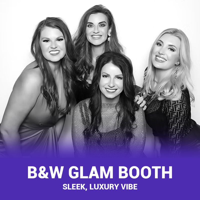 Black & White Glam Photo Booth