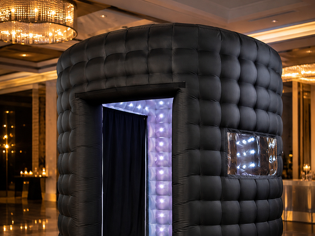 Enclosed photo booth