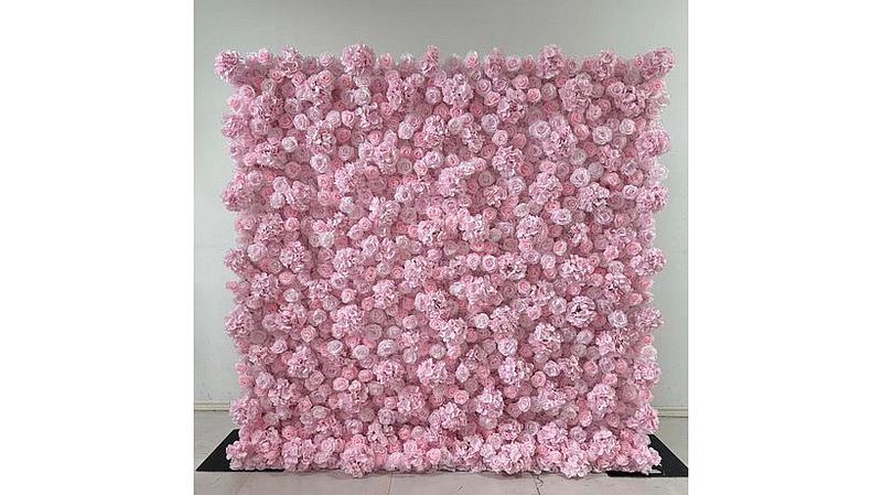 Pink Flower Wall
