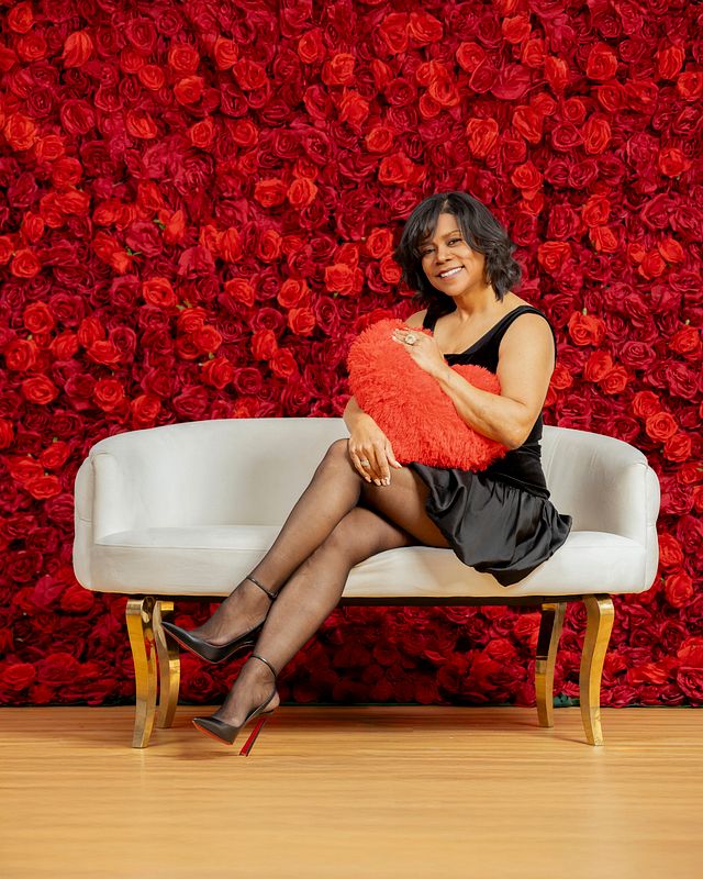 Red Rose Flower Wall 