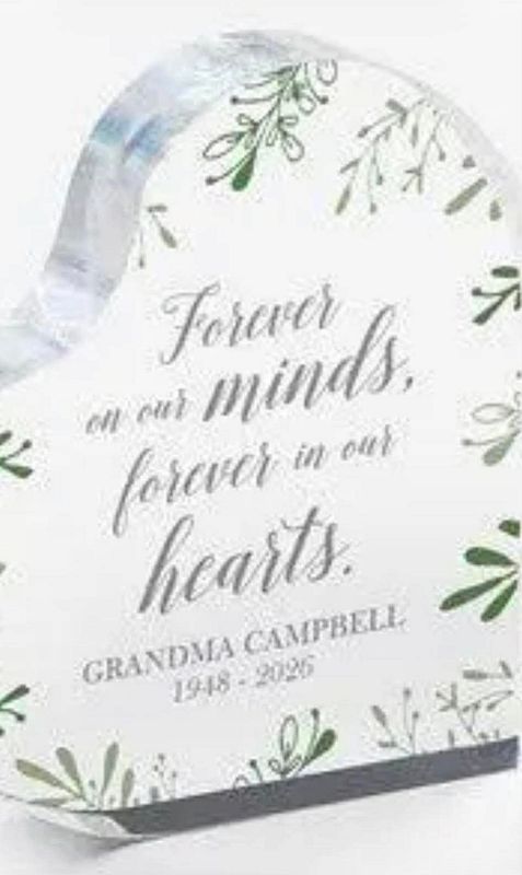 Memorial Resin Heart