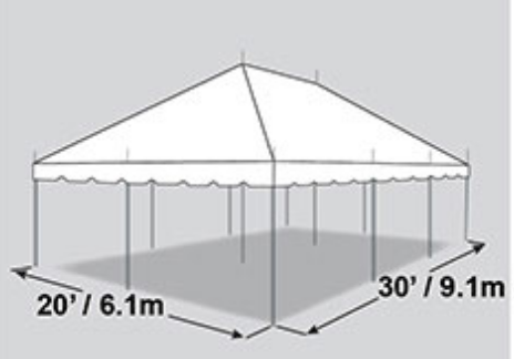 20FT X 30FT WHITE TENT