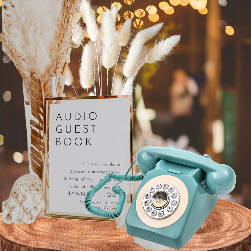 Audio Guest book rental with shipping