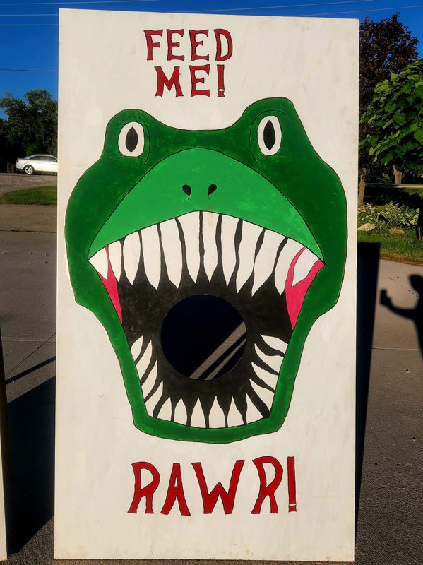 Dinosaur Bean Bag Toss