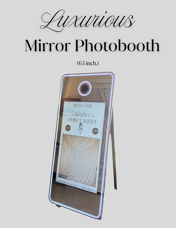  Luxurious Mirror Photobooth (65 inch)