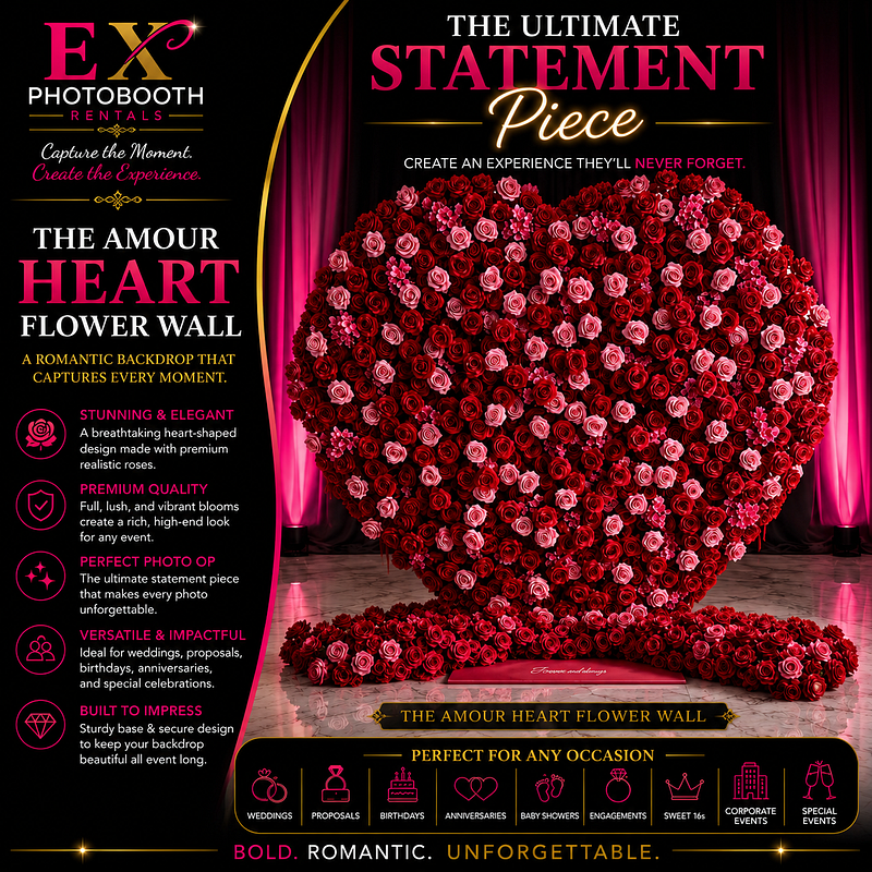 The Amour Heart Wall (Red/Pink)