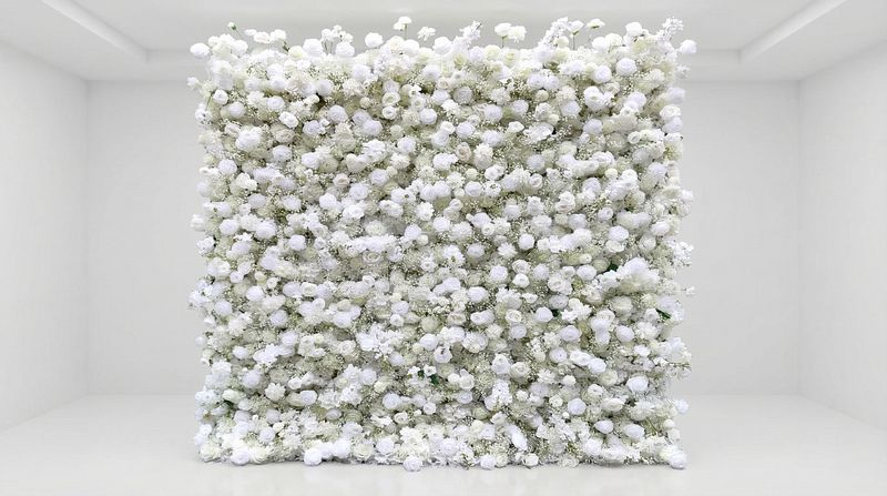 White Flower Wall