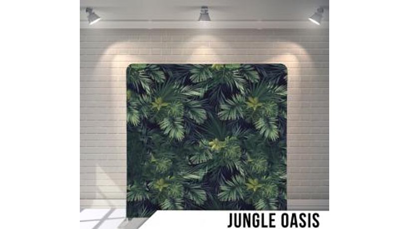 Jungle Oasis photo booth backdrop