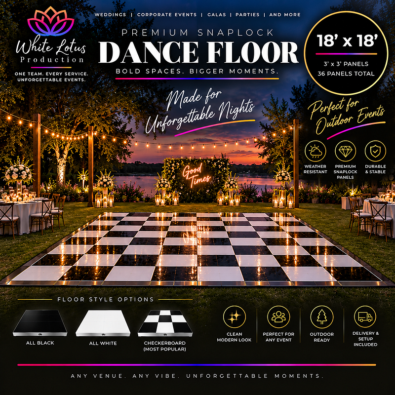 18′ × 18′ Outdoor Dance Floor
