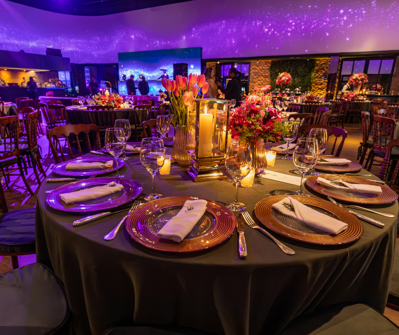 Black 120" Round Table Linen