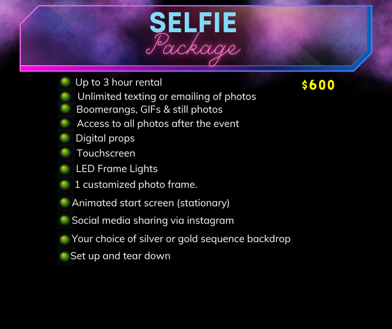 Selfie View Booth- Selfie Package