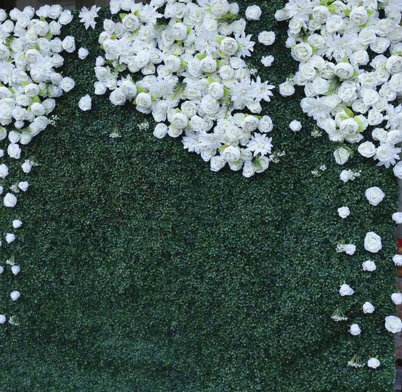 Greenery & White Rose