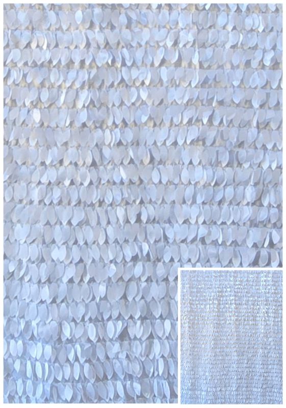 Flower Wall - White Shimmer Petals