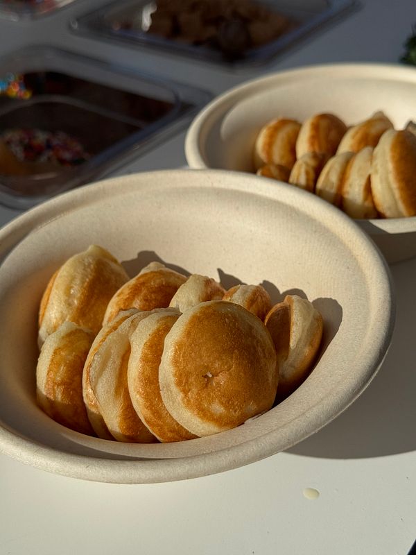 Mini Pancake Catering - Golden Stack Package 50 guests 
