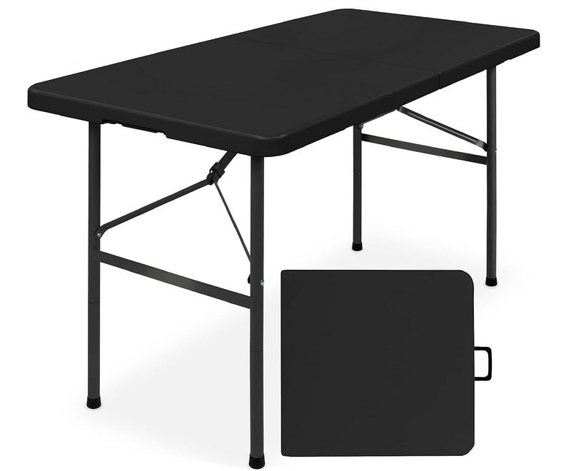 Black Portable 4' Table $50/day