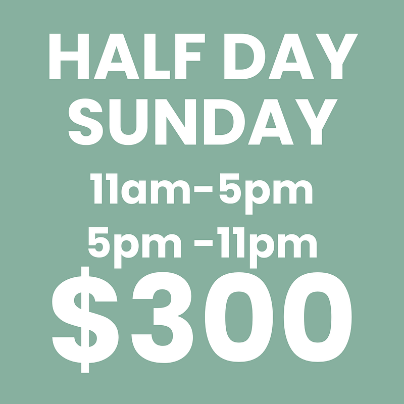 Sunday - Half Day 