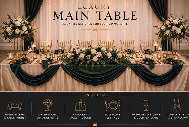 Luxury Main Table 4 OR MORE