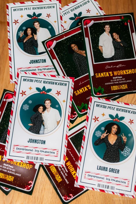 Editable Santa’s Workshop IDs - Prints