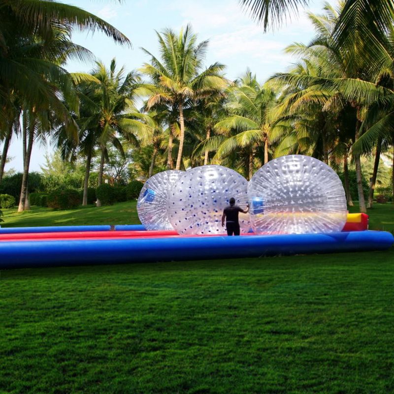 Triple Lane Zorb Ball Racing