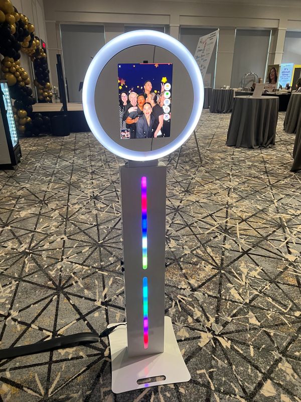 LED Ring Light Photo Booth No Prints Drop Off