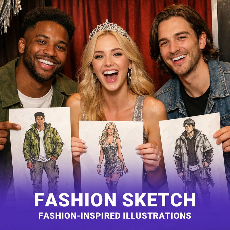 FASHION SKETCH PHOTO BOOTH