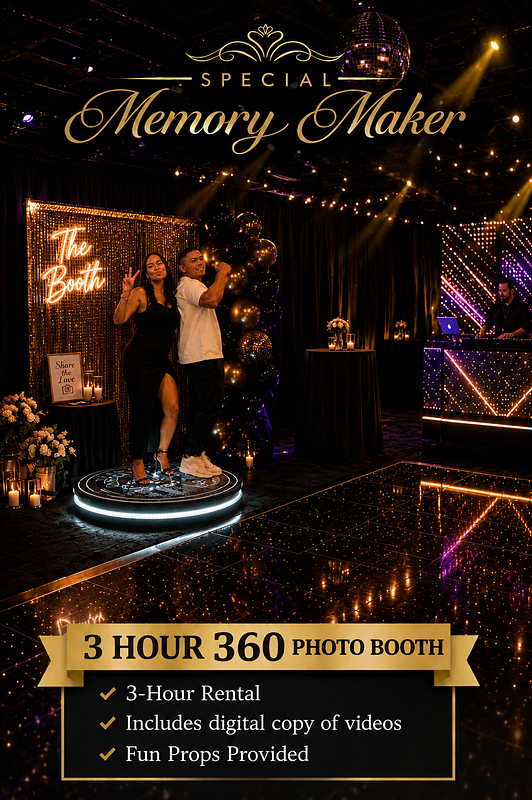 3 hour 360 Photo Booth 