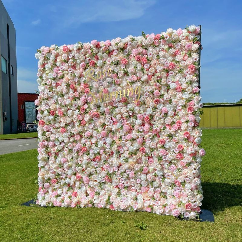 Pink White Flower Wall Rental