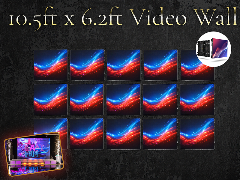 10.5ft x 6.2ft Video Wall