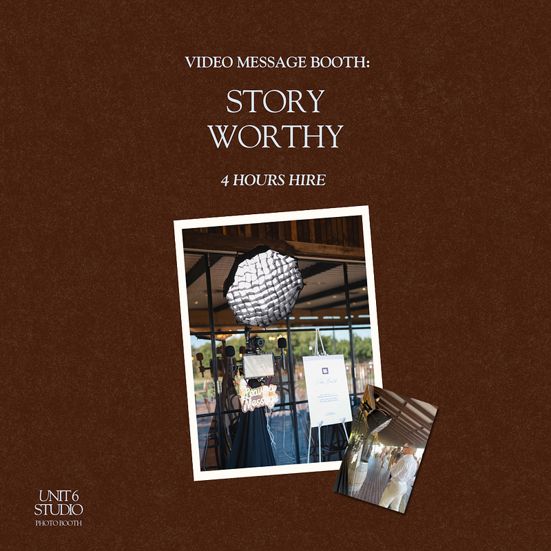 4HRS Video Message Booth Hire