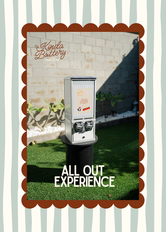 Sticker Vending Machine Hire - All Out Experience